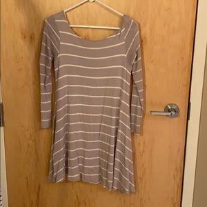 LuLu’s - long sleeve cotton stripped dress